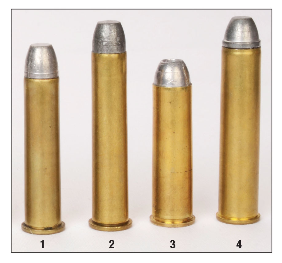 Winchester used (1) a 1:20 twist for the .45-70, (2) a 1:32 twist for the .45-90 WCF, (3) a 1:60 twist for the .50-95 WCF and (4) a 1:54 twist for the .45-110.